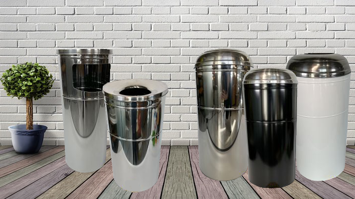 Напольная пепельница из нержавеющей стали